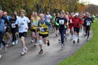 Soon after the start of  the Newcastle Town Moor Marathon